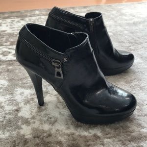 Patent Leather High Heel Ankle Boot